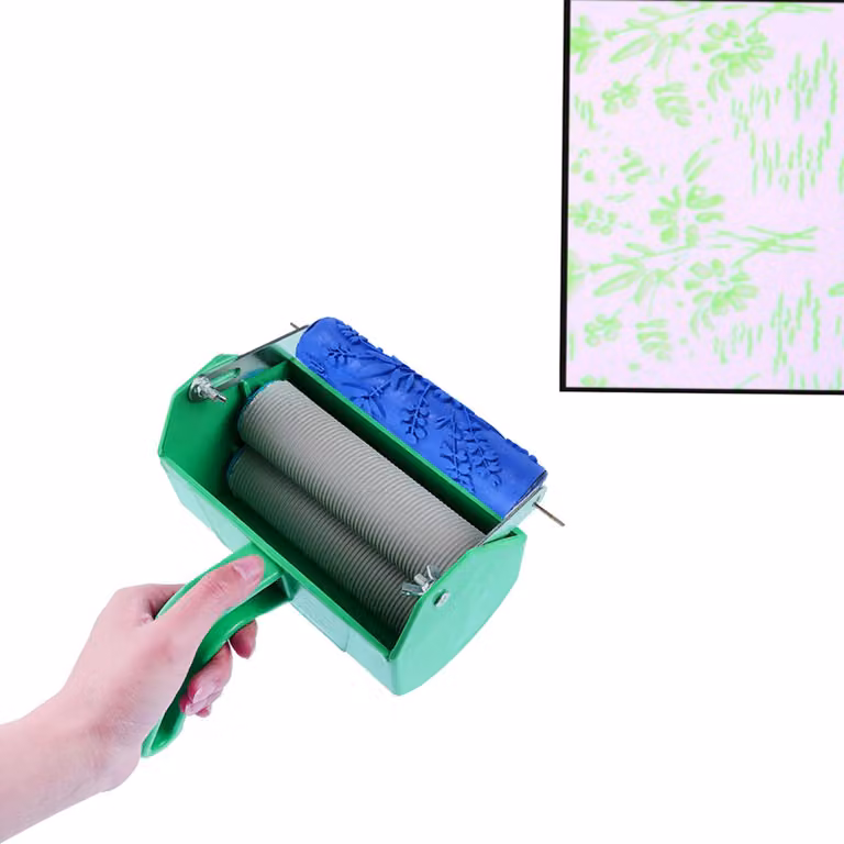 Venature del legno Pittura murale Utensili Decorazione Fai da te Rullo di gomma Rullo artistico Pittura Utensili per carta da parati