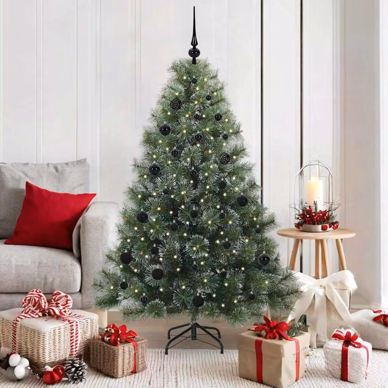 Maison Exclusive - Albero di Natale artificiale con 150 LED, verde, 150 cm, in PE e PVC