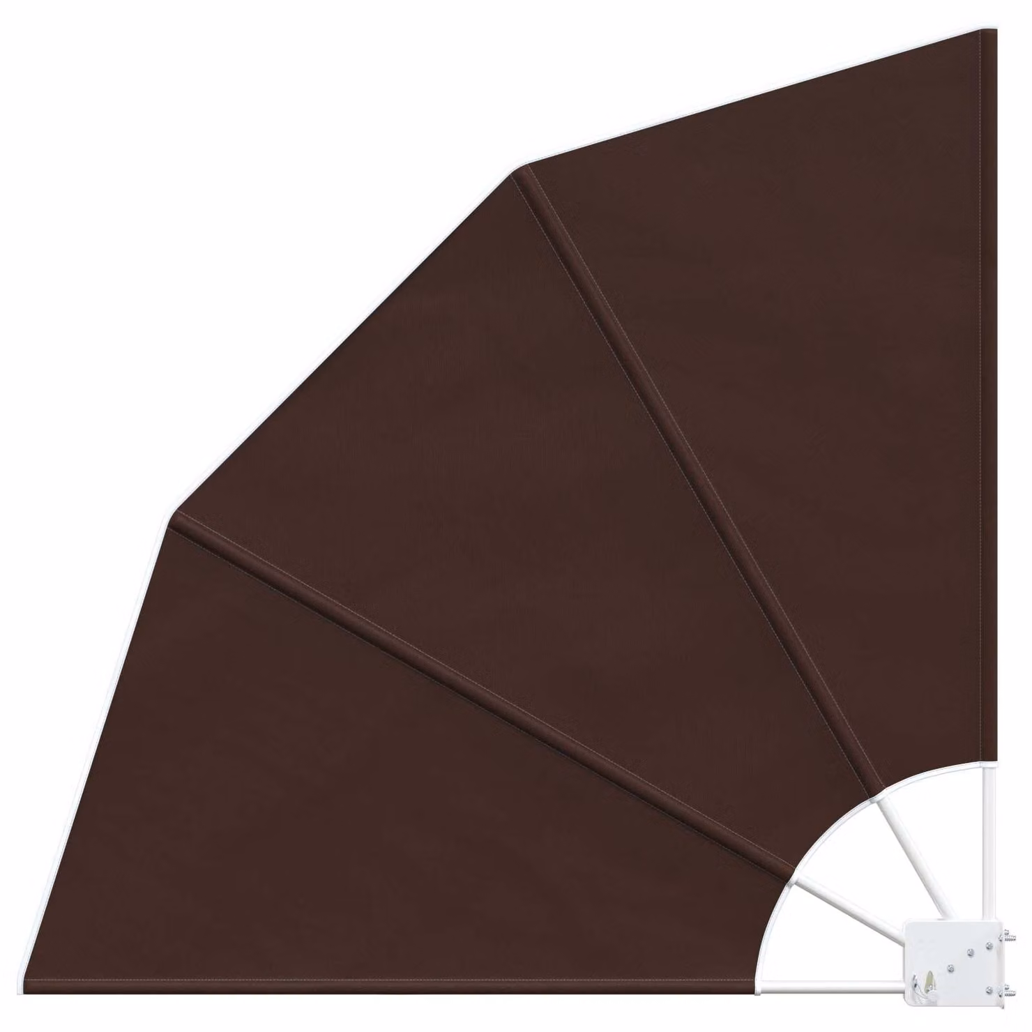 Schermo per balcone, 140 x 140 cm, in poliestere