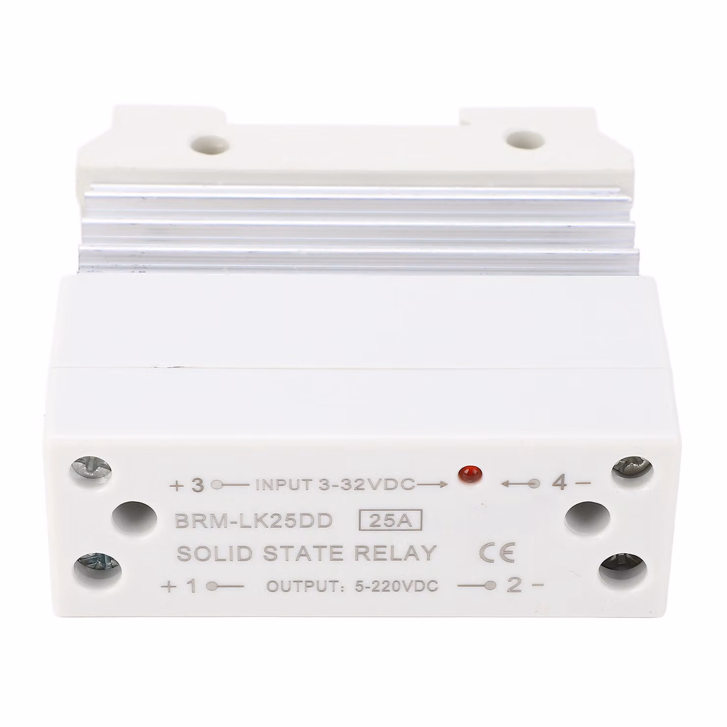Relè a stato solido – DC-DC Ingresso 3-32 V, uscita 5-220 V, 25 A, monofase, SSR compatto con dissipatore di calore