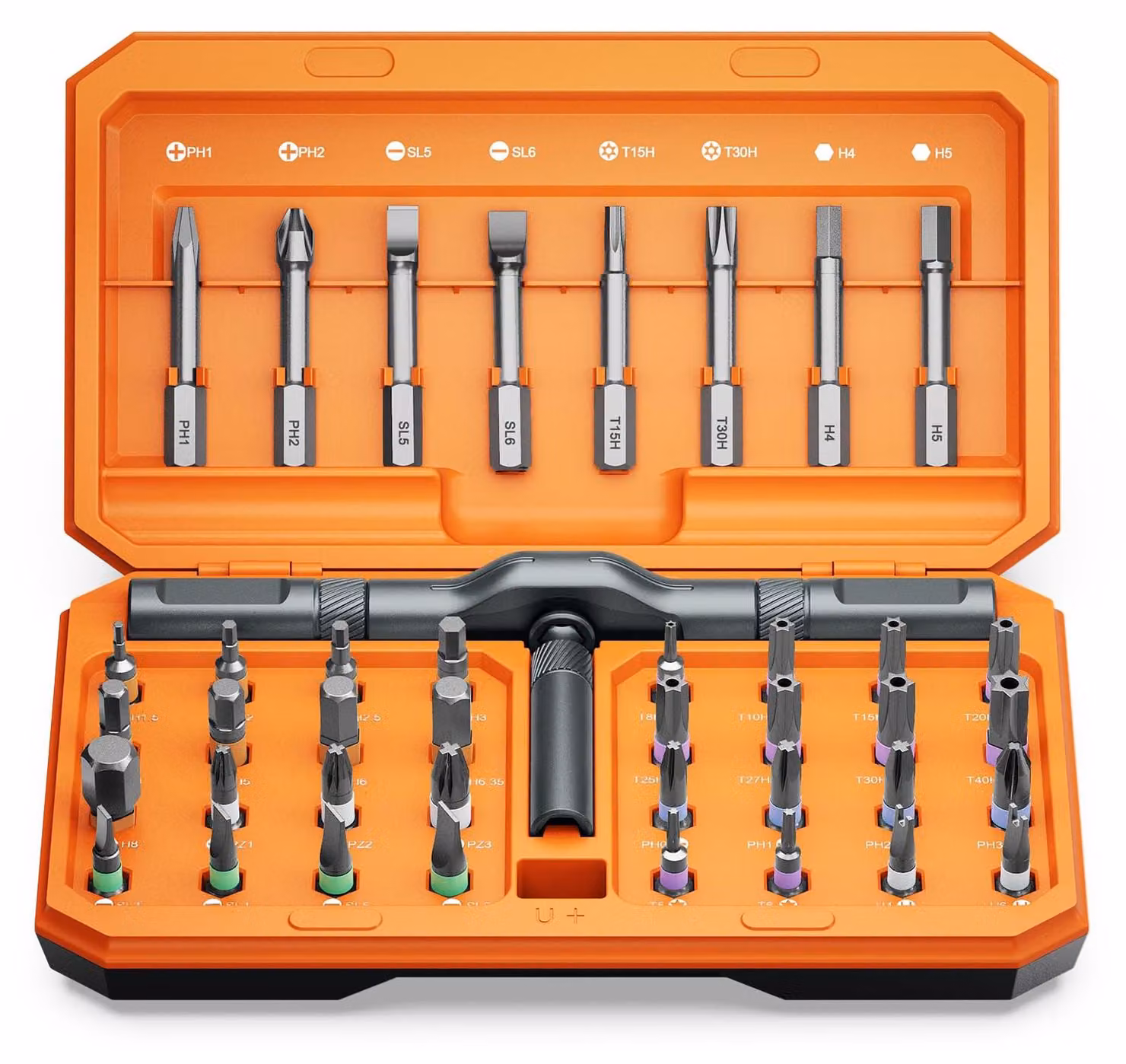Set di cacciaviti e chiavi a cricchetto AMIR 42-in-1, con 40 punte magnetiche