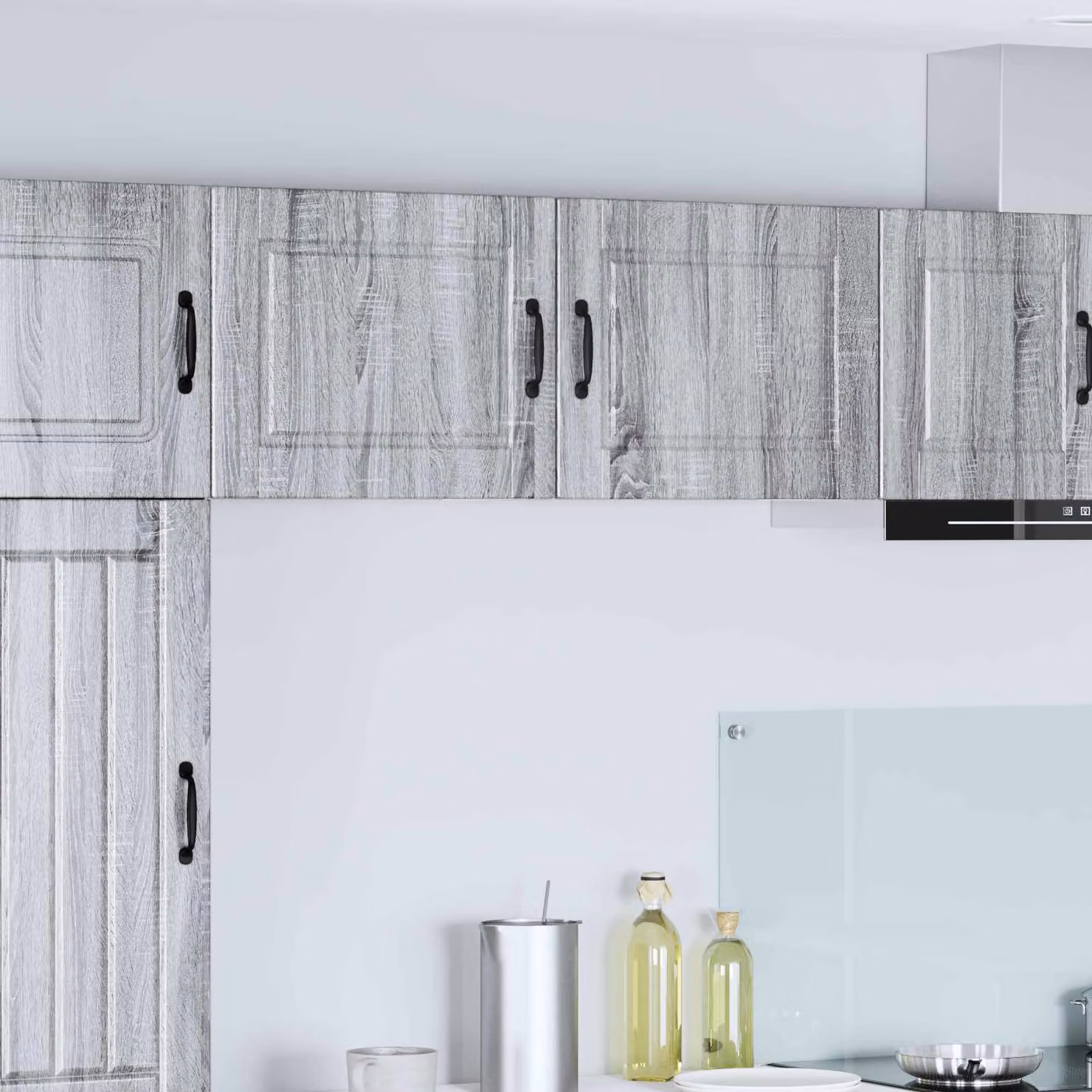 vidaXL Armadietto a muro PORTO moderno Grigio Sonoma L: 50 cm, P: 31 cm, H: 40 cm