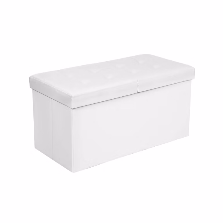 Cassapanca con Coperchio a Ribalta, Bianco
