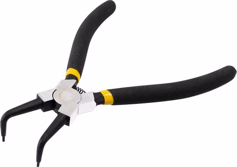 Pinze Strend Pro P0182B, 180 mm, per alberi e anelli di sicurezza, piegate