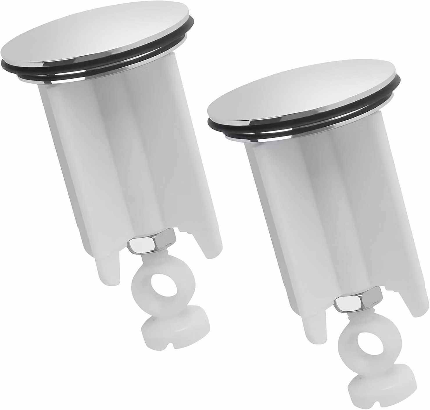 Scarichi per lavandino da 40 mm, 2 pezzi, regolabili in altezza, adatti per bagno e cucina