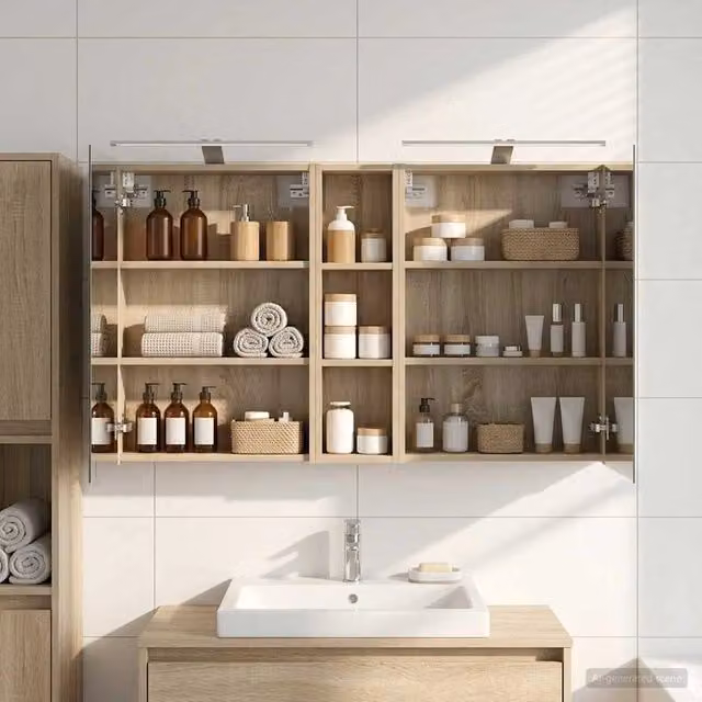 Set di Armadi da Bagno 3 pz 120 x 14,5 x 70 cm 3403754