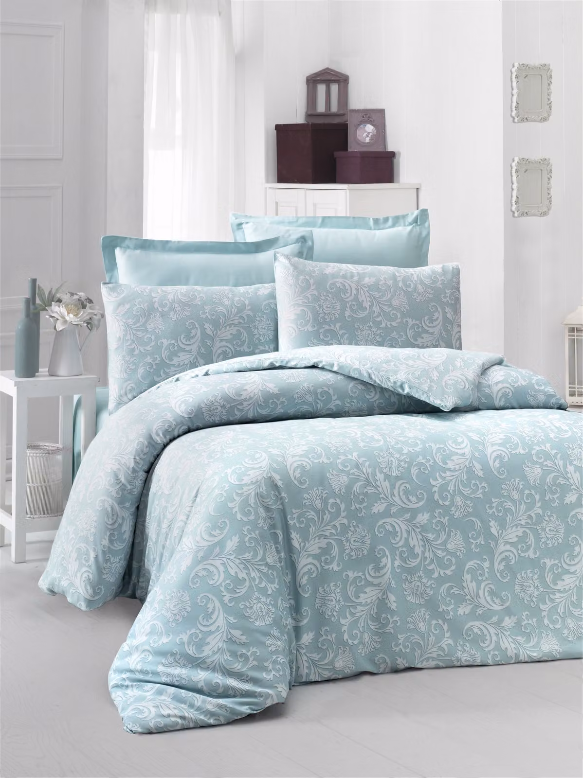L'Essentiel Linge de Maison, Verano- VCT6345, menta, piumini, 100% cotone sateen