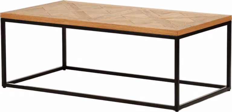 Tavolino FURNLUX Indus Oak And Graphite 114cm / Colore principale: Beige / Dimensioni: 114 x 42 x 60 cm
