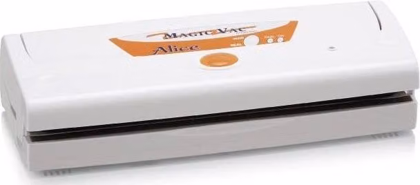 Magic Vac V952PK1 Alice Basic Macchina per Sottovuoto Automatica con Doppio Filtro e Barra Saldante da 30 cm, 170 W, colore Bianco
