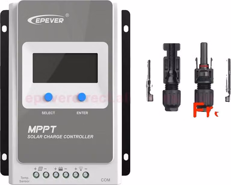 Regolatore di carica solare, tecnologia MPPT, alta efficienza, Tracer1206AN 10A, 12V 24V