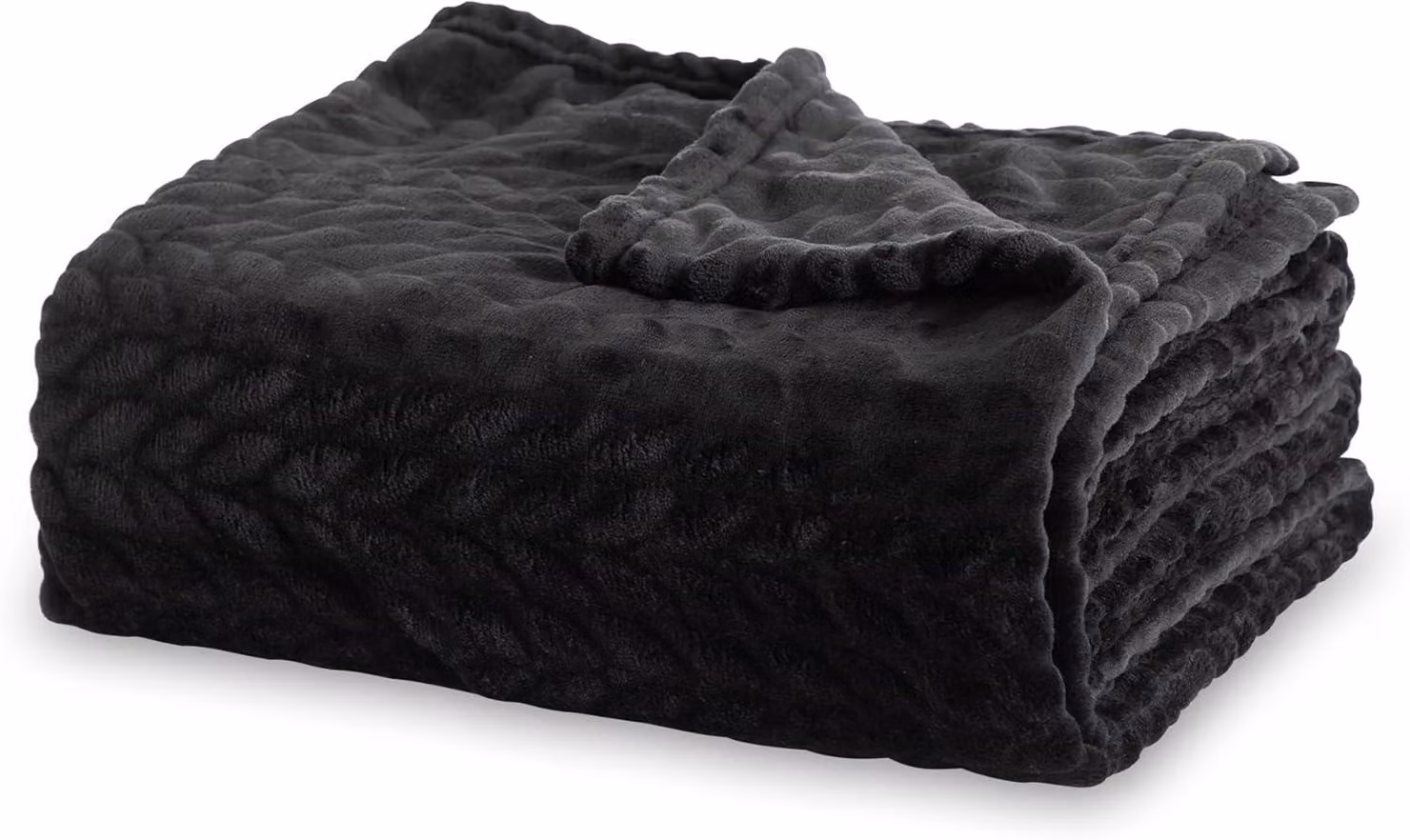 Coperta in flanella, dimensioni 220x240 cm, colore nero, per letto