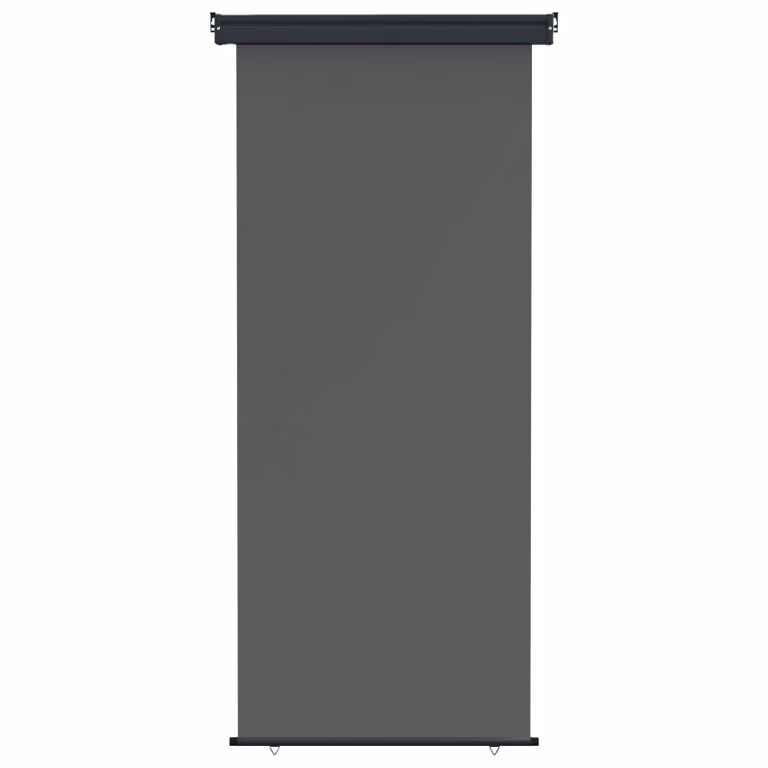 Tenda laterale per balcone vidaXL in poliestere e acciaio, colore antracite/grigio, L: 80 cm, H: 250 cm