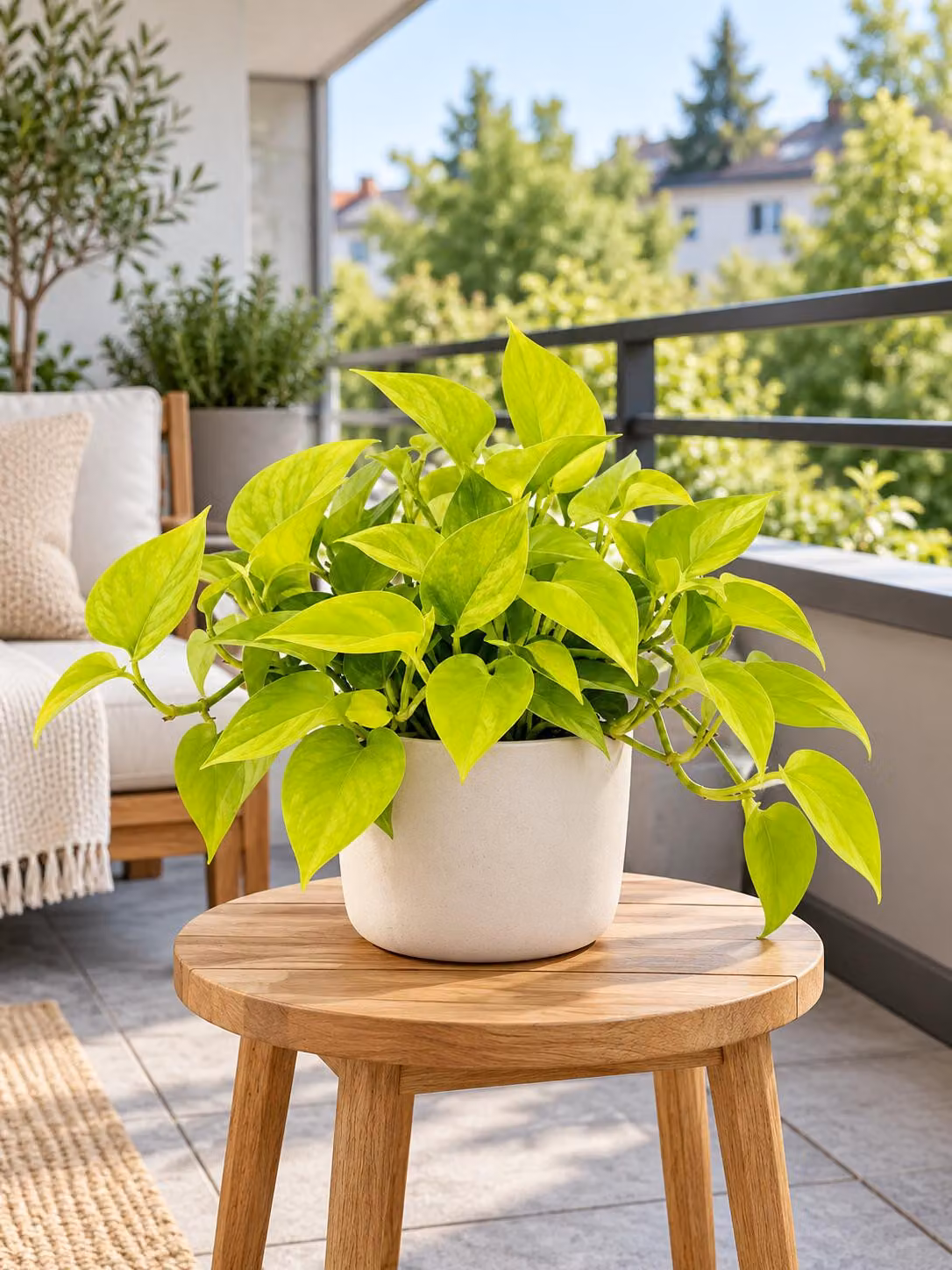 Efeutute Golden Pothos, circa 20 cm – Epipremnum aureum, pianta da interno facile da curare, rampicante e pensile, con foglie verde-oro