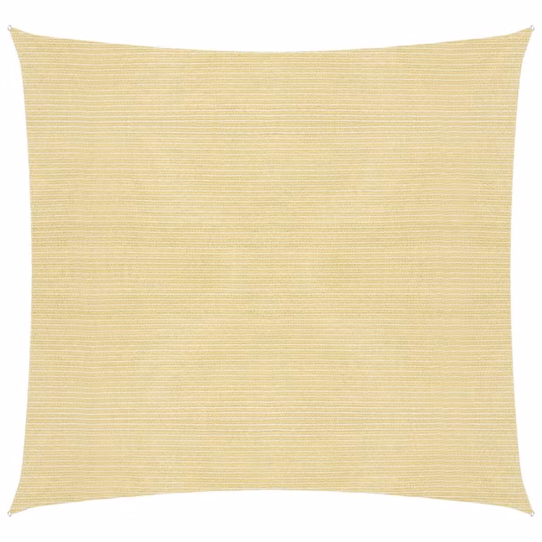 The Living Store Tenda da sole 160 g/m² Beige 7x7 m HDPE