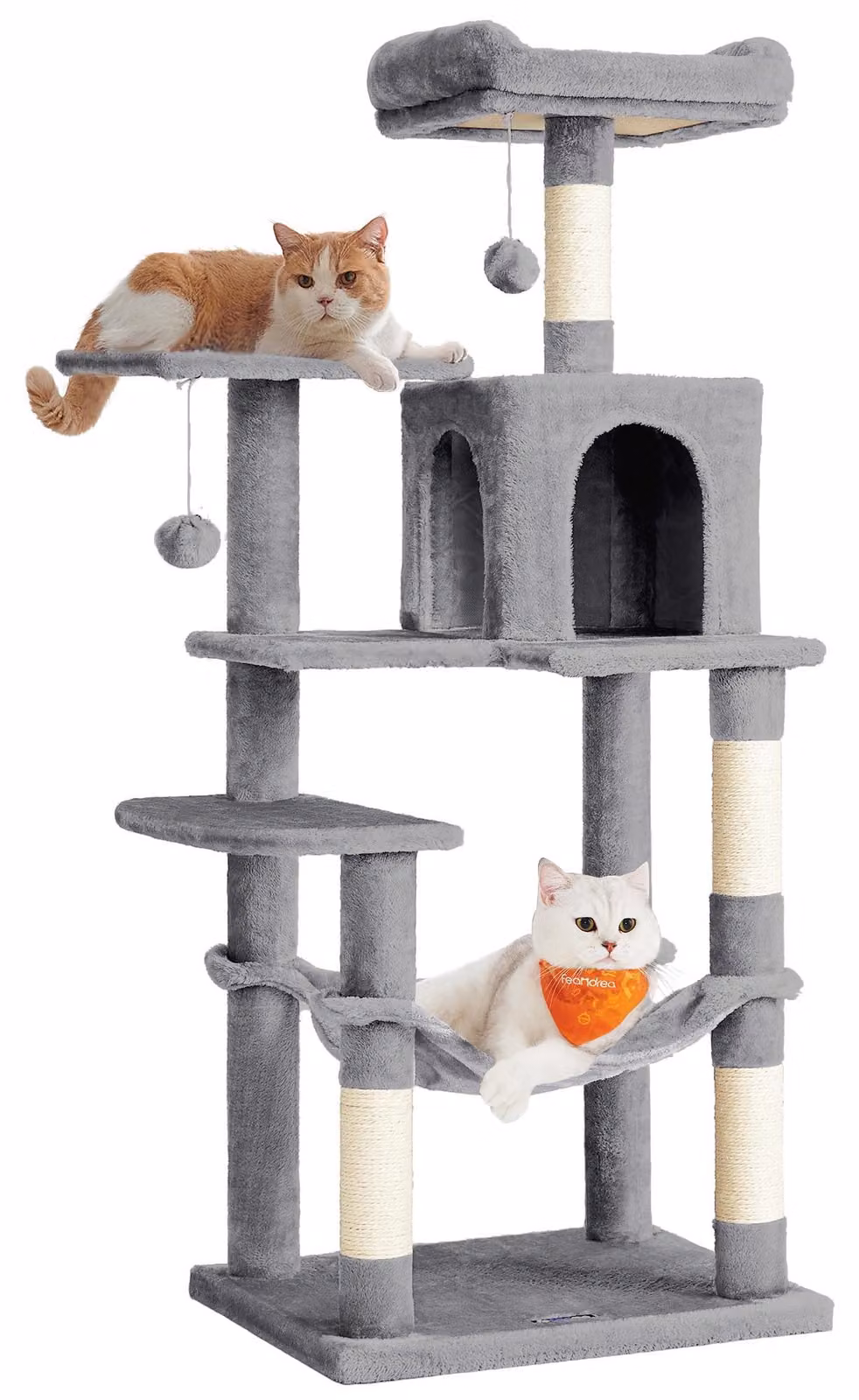 Artenat Albero per gatti Denny, 143 cm, grigio