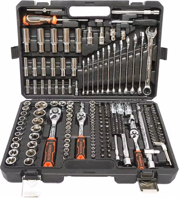 Set di chiavi professionali Breckner da 219 pezzi multicolore in plastica – 1