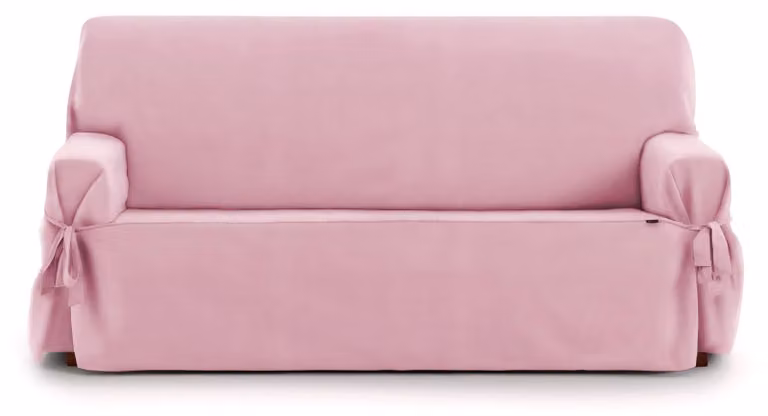Copertura universale per divano a tre posti, colore rosa