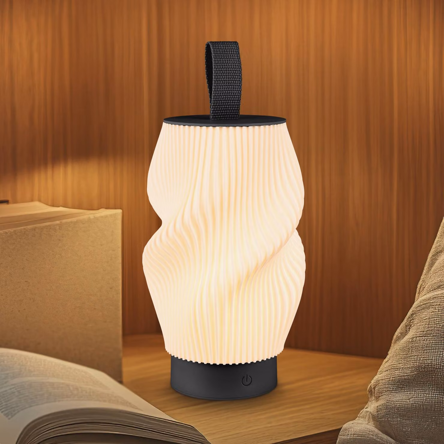 Briloner Lampada LED da tavolo ricaricabile Brilo unplugged Tubi, nera/bianca, IP44 dimmerabile, Nero, Camera da letto, Plastica, Moderno