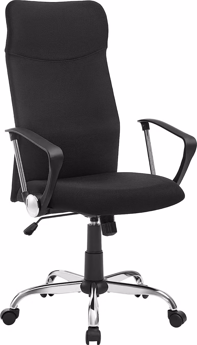 Artenat Sedia da ufficio Decay, tessuto, nero