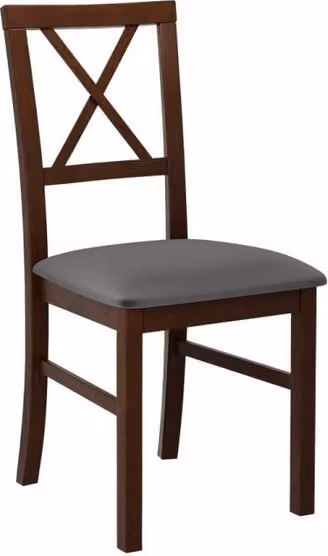 Sedia da pranzo FRATONIA 5 - noce / grigio scuro