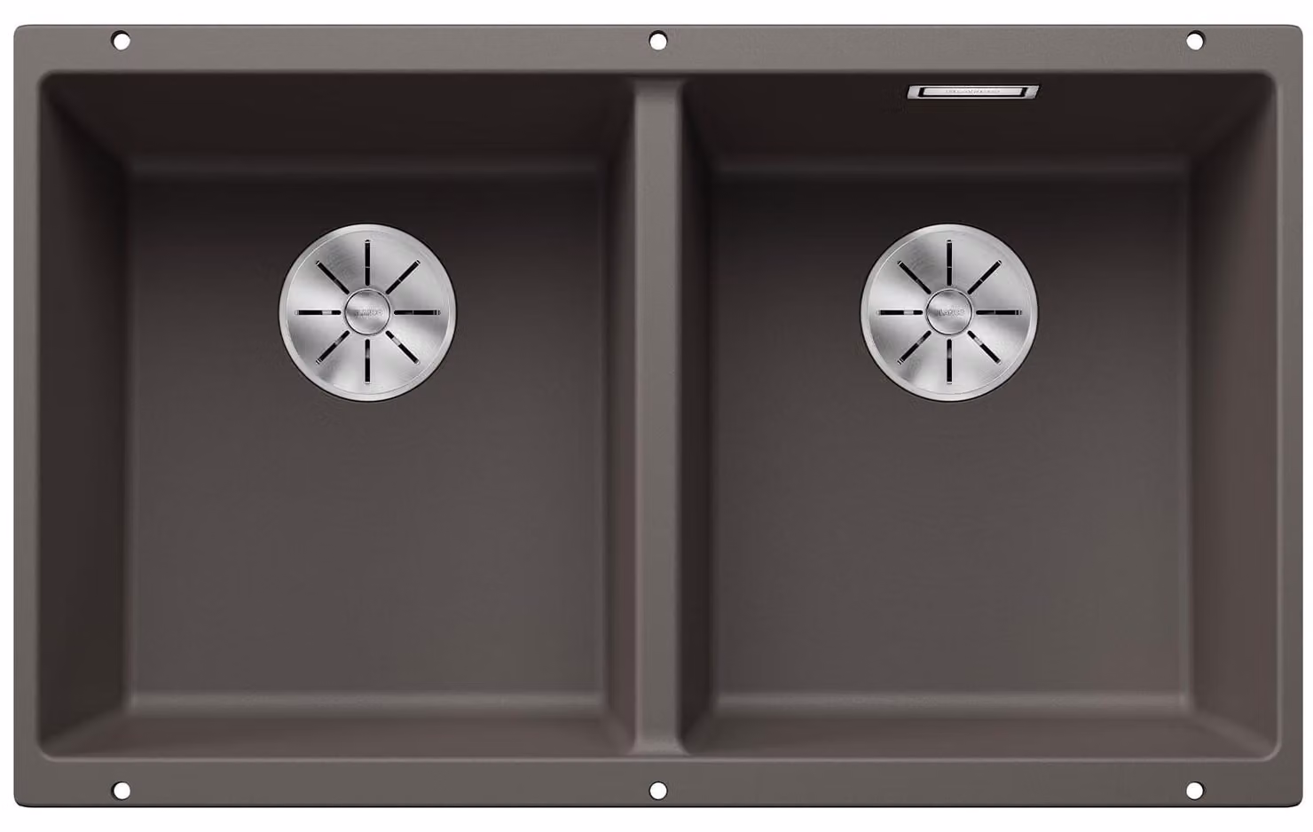 Lavello Blanco SUBLINE 350/350-U, dimensioni 755 x 460 mm, colore grigio vulcano, codice prodotto 527347