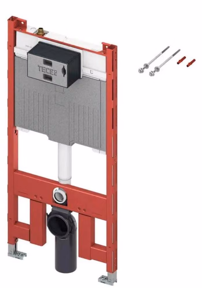 Tece TECEprofil - Installazione a parete per WC sospeso con cassetta Octa II, 8 cm, altezza di costruzione 1,12 m 9300500