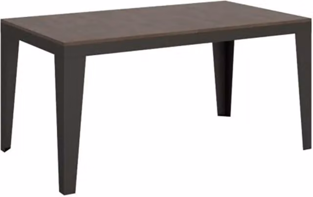 Tavolo allungabile Itamoby Flame Evolution colore noce con telaio e gambe antracite L: 160-420 cm, P: 90 cm