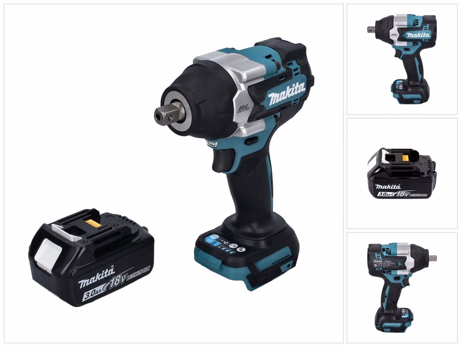 Avvitatore a impulsi a batteria Makita DTW 701 F1 18 V 700 Nm 1/2" XPT Brushless + 1x batteria ricaricabile 3.0 Ah - senza caricabatterie