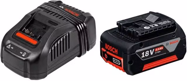 Power Set Bosch Nero con Batteria 18V 5,0 Ah e Caricabatterie GAL1880CV – 1