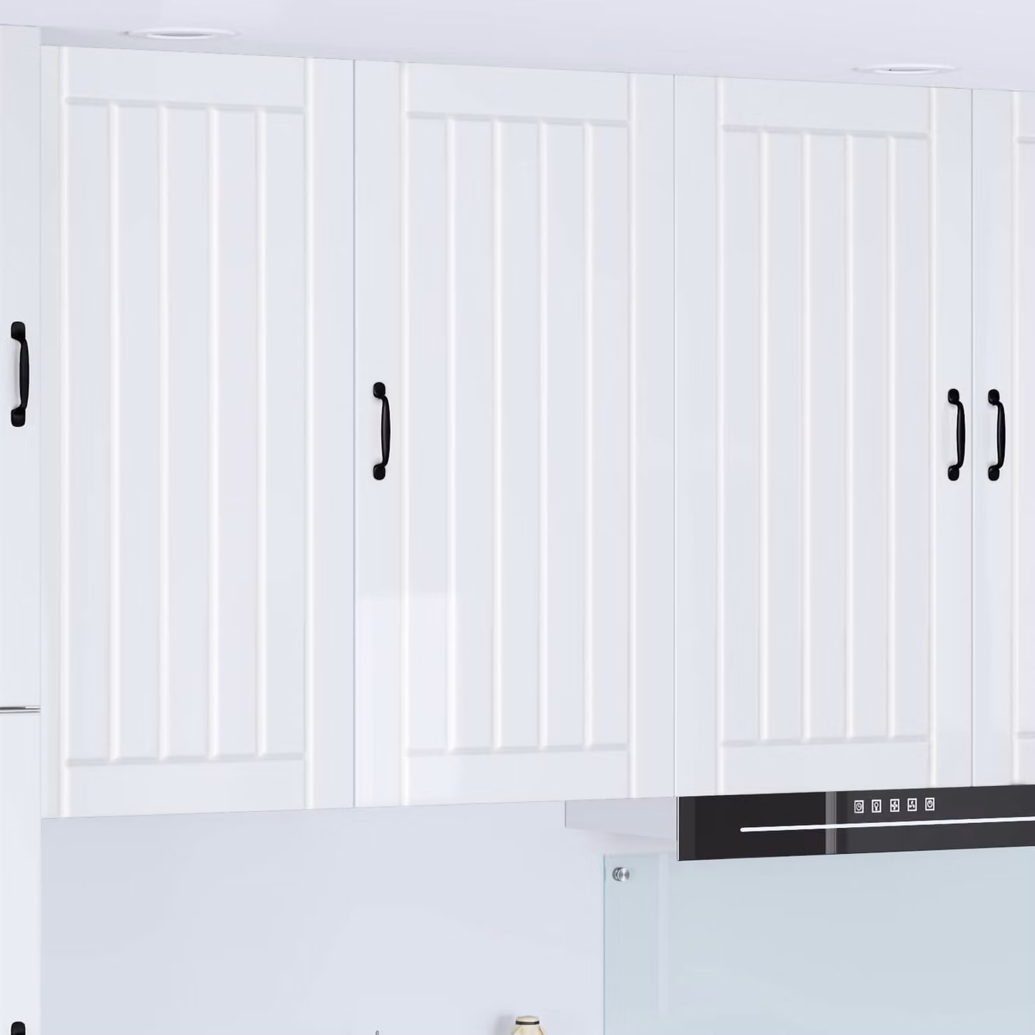 Armadietto a muro moderno vidaXL LUCCA Bianco Lucido L: 50 cm, P: 31 cm, H: 100 cm