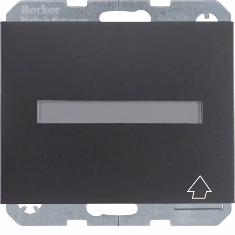 Berker 47527206 Presa SCHUKO con coperchio ribaltabile e campo di etichettatura, antracite, opaca Berker K.