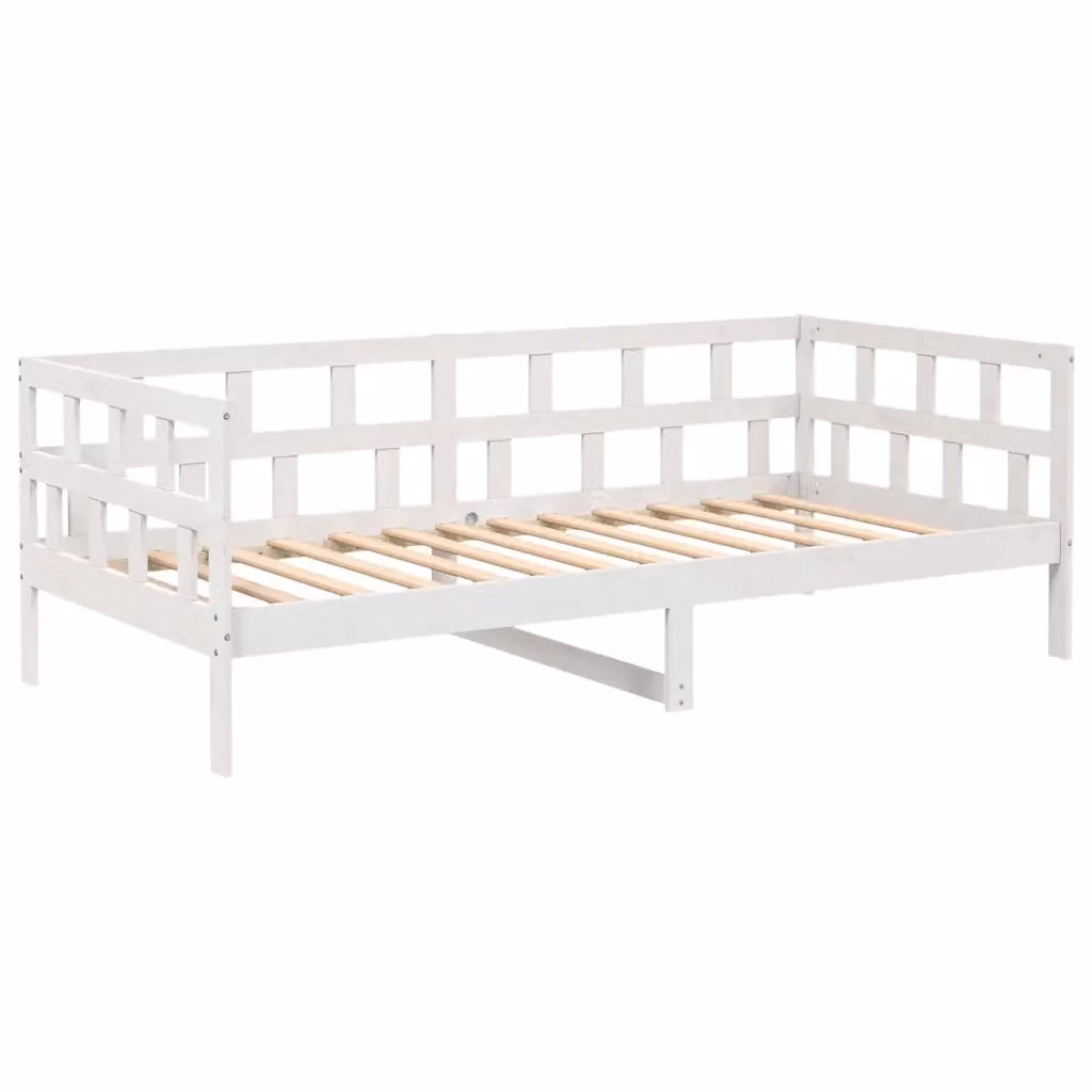 vidaXL Dormeuse Bianca in Legno Massello di Pino L/P/H: 200 x 90 x 68,5 cm – 2