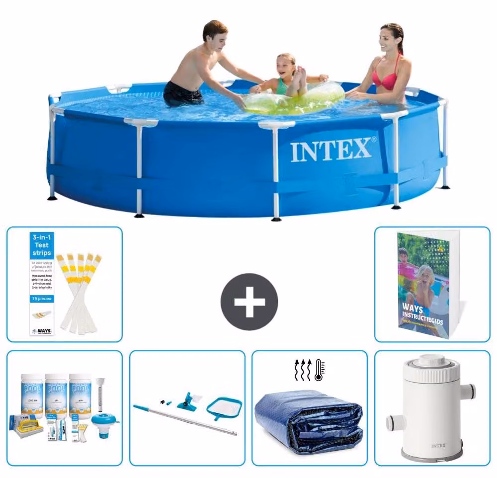 Piscina fuori terra a struttura - 305x76 cm - composta da 5 parti - modello S93