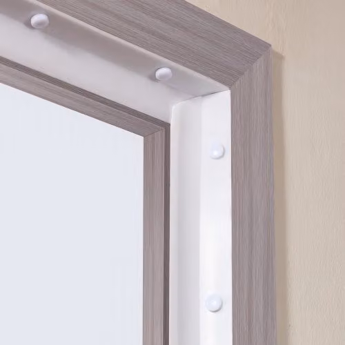 Kit di guarnizioni universali VEVOR per porta del garage, strisce di tenuta superiori e laterali in plastica bianca, lunghezza 10,36 m
