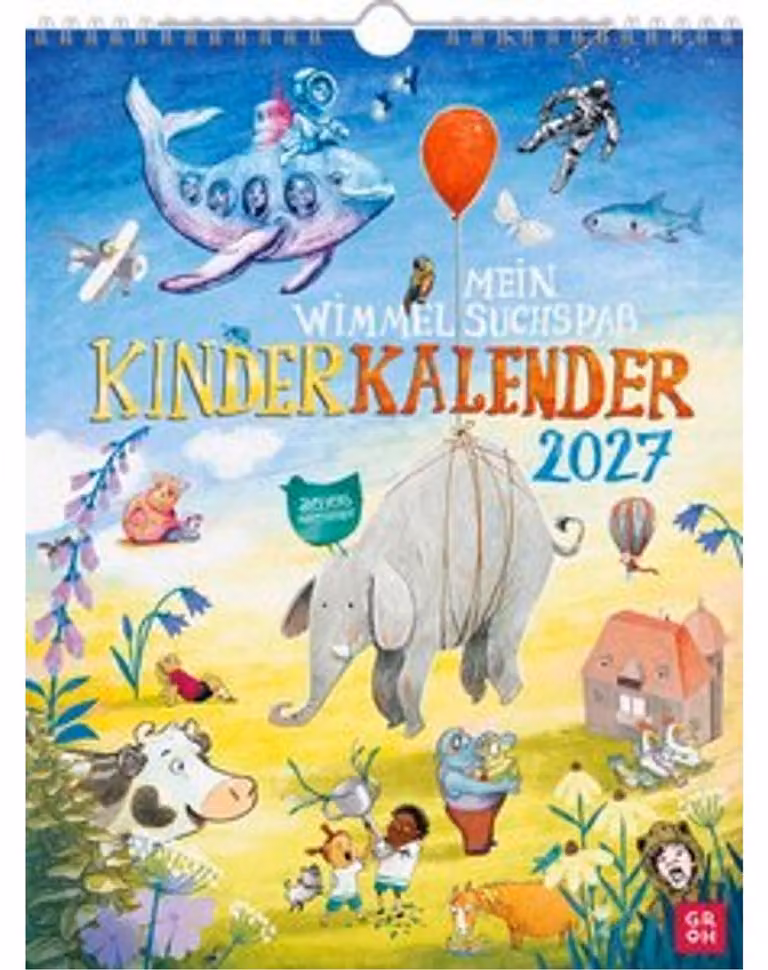 Calendario da parete 2027: Il mio calendario per bambini con giochi a ricerca e scoperta