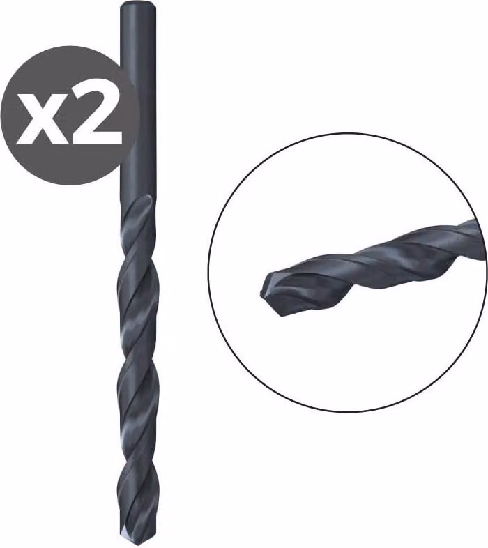 Confezione di 2 punte per metallo hss-r din338 3,0x33/61 / 2k 530407 fischer