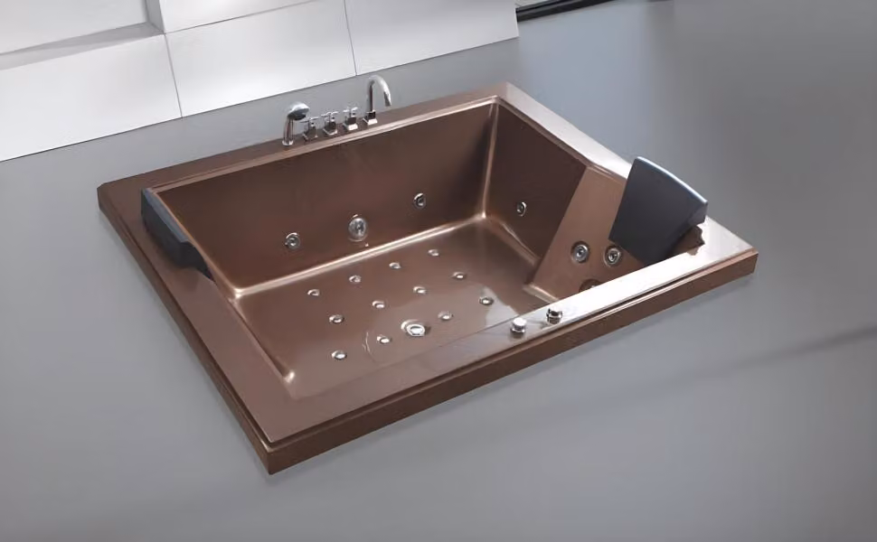 Whirlpool Blubberbad Hydromassagewanne Spa-Bad Whirlwanne 180x150cm