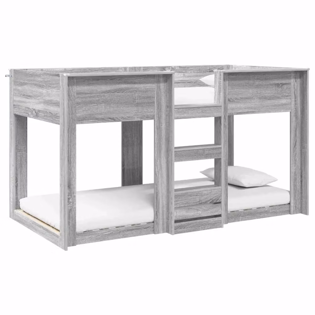 Letto a castello per bambini vidaXL in legno grigio L/P/H: 200 x 100 x 173,5 cm – 2