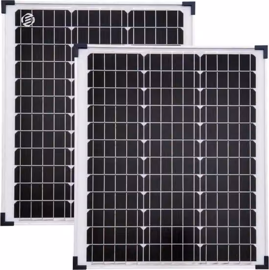 Kit Pannelli Fotovoltaici Plug & Play Equivera Monocristallini Neri con Cavo per Casa e Camper