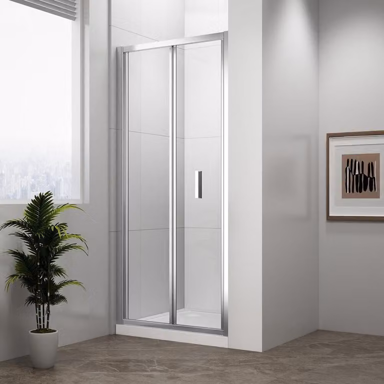 Polysan Easy Line - Porta doccia pieghevole 900 mm, vetro trasparente EL1990