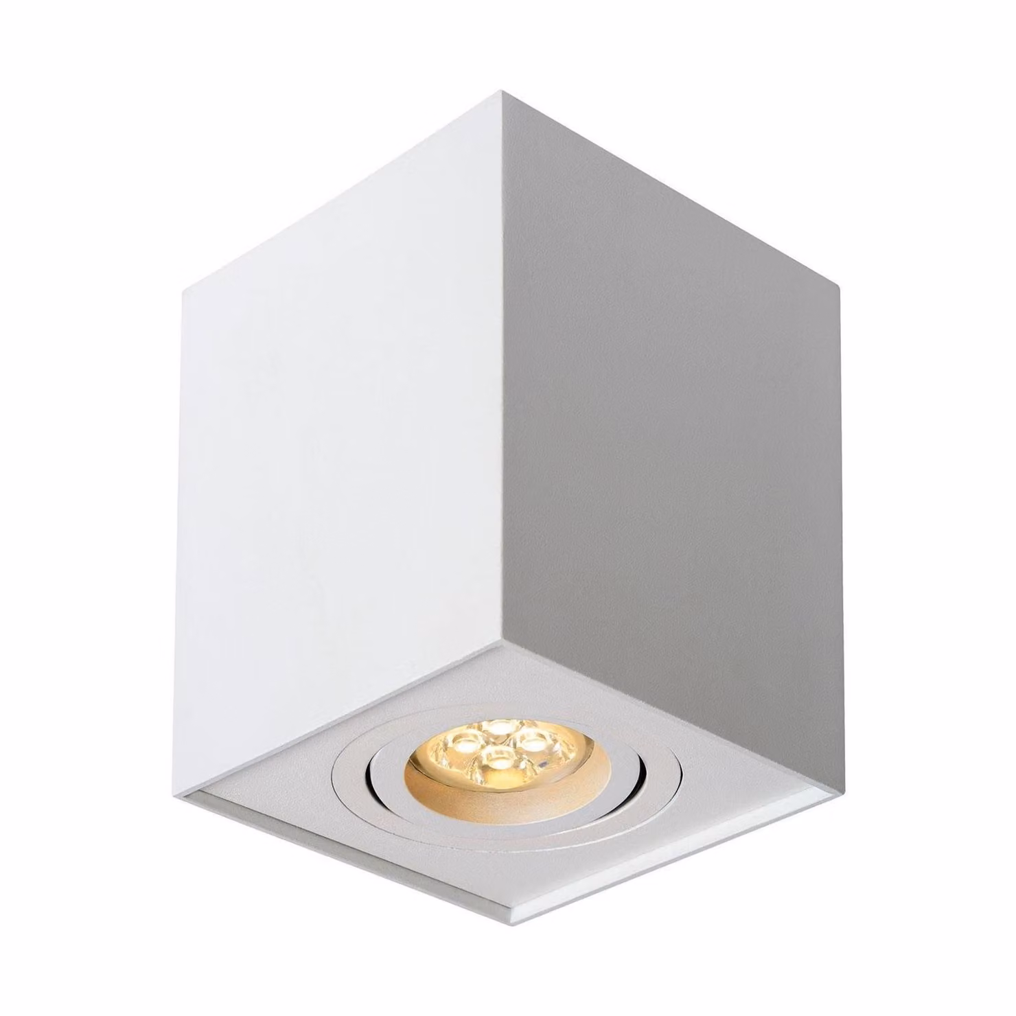 Faretti da soffitto bianchi D-97mm GU10 IP20 quadrati
