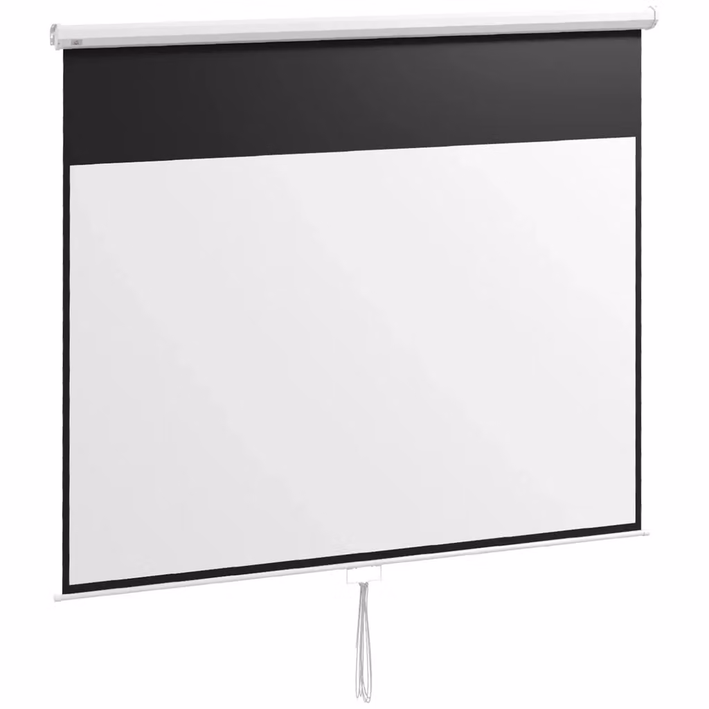 Schermo di proiezione TV Minimal da 120 pollici con formato 16:9 e risoluzione 4K UHD, colore bianco – 2