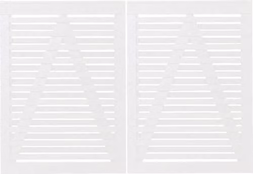 Plus Porta doppia Osaka 200 x 136 cm RAL 9010 Bianco