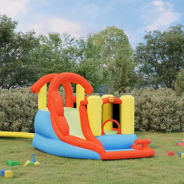 Happy Hop Castello Gonfiabile con Scivolo e Piscina 280x319x211 cm 94242