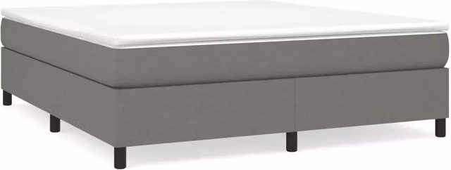 Letto matrimoniale | Letto per adulti | Struttura Letto a Rete a Molle Grigio Scuro 160x200 cm Tessuto
