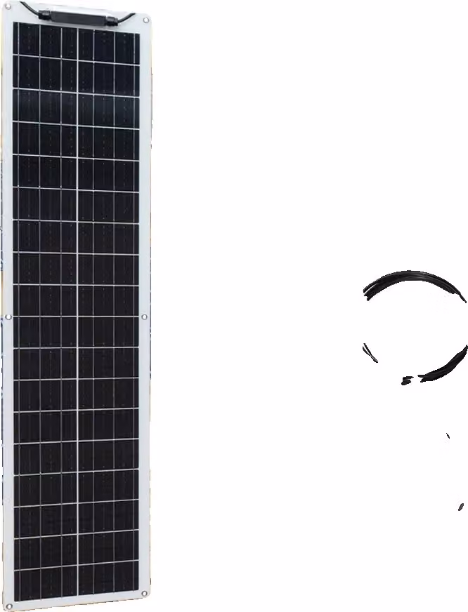 Pannello solare flessibile, opzione 50W / 100W, monocristallino ad alte prestazioni, design impermeabile, kit 50 W bianco