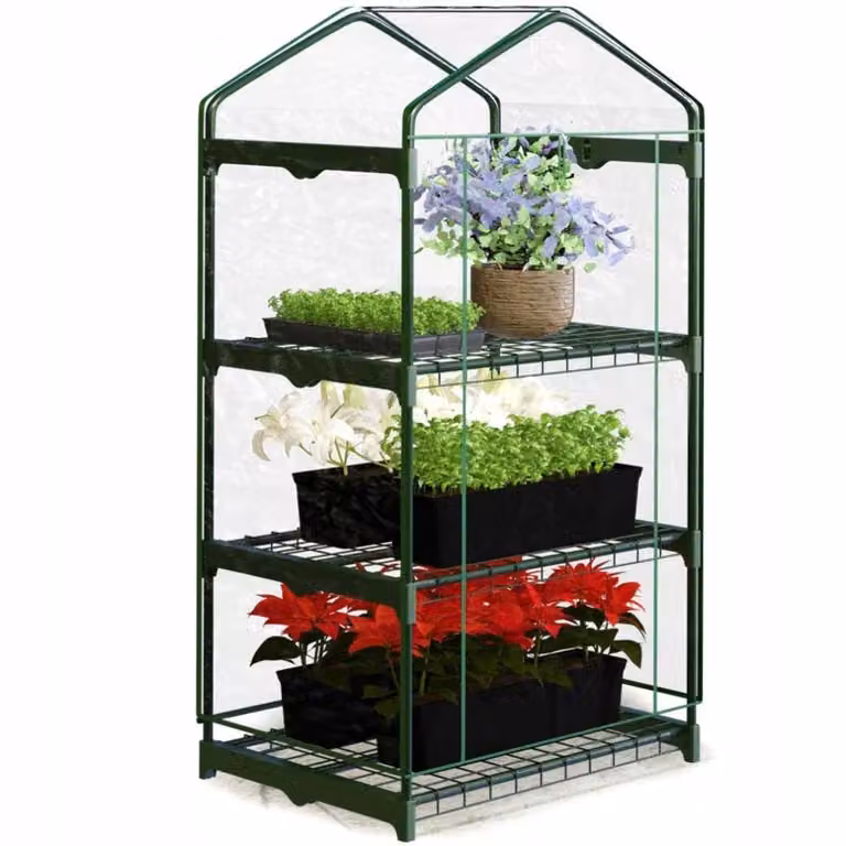 Mini serra Serra in plastica Serra per giardino Nuova 125 cm