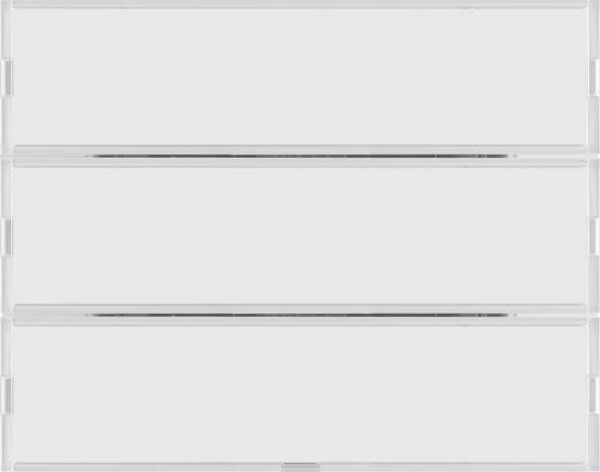sensore a 3 tasti, bianco polare/vetro - Sensore a sfioramento KNX a 6 tasti 80163770