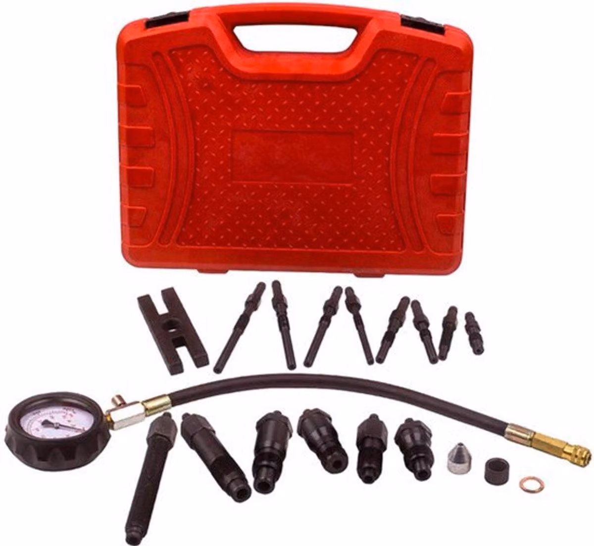 Tester di compressione portatile - Misuratore meccanico - Campo di misurazione: 64 mm - Per la diagnostica automobilistica