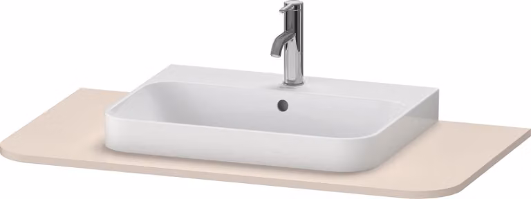 Console Duravit Happy D.2 Plus, 1000x550 mm, 1 découpe, pour meuble sous-lavabo HP4941, HP4961, HP4971, HP031E08383, HP031E08383